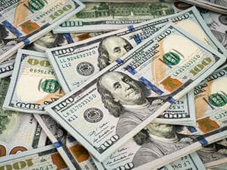 stacked dollar bills