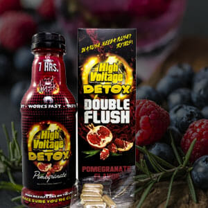 high voltage product bottle and box