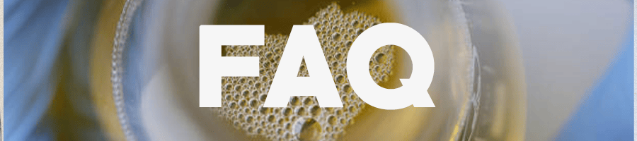 Close up shot of a fake urine