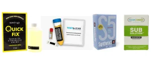 Four different synthetic urine kits without biocide