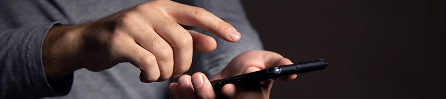 A person doing a review online